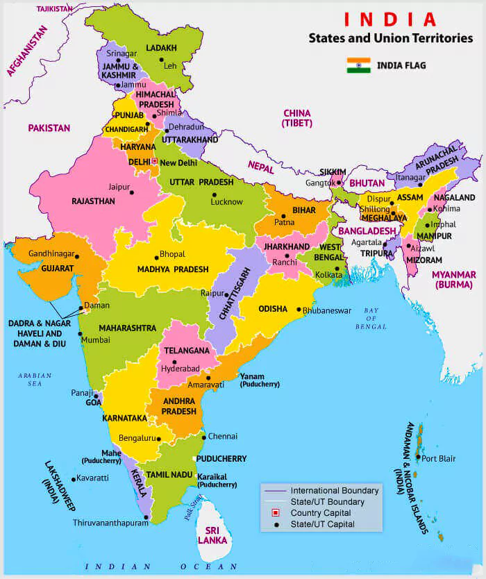 states and capitals of india