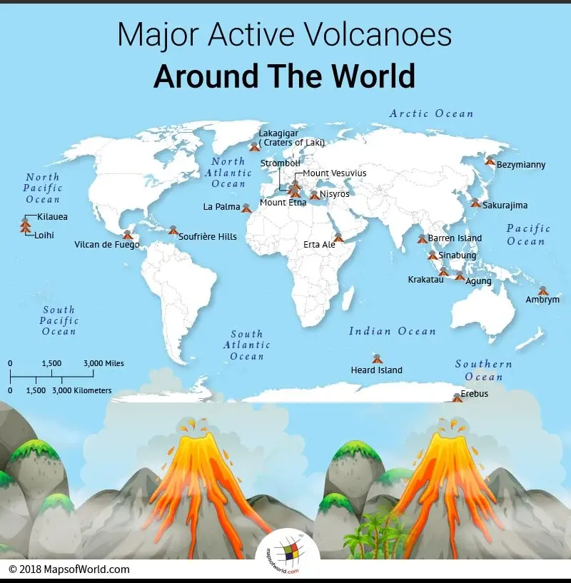 VOLCANO ACROSS WORLD 