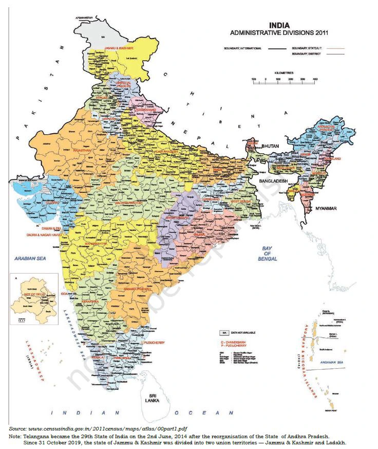 India Administrative Divisions 2011