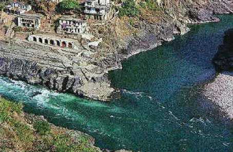 Confluence of Bhagirathi and Alaknanda at Devprayag