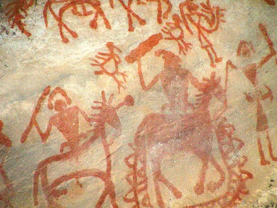 Prehistoric rock painting