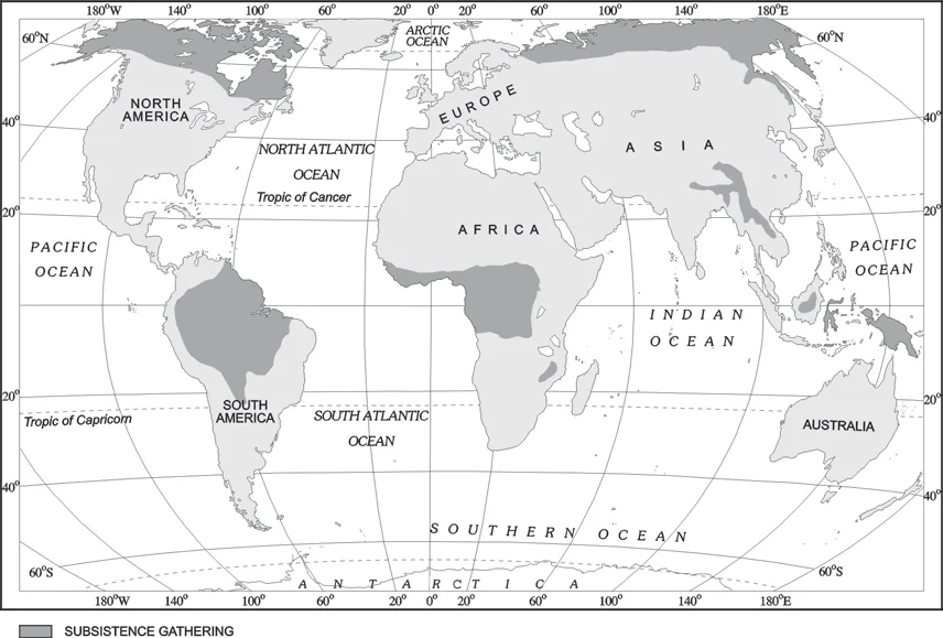 Areas of Subsistence Gathering