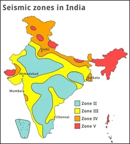 seismic zones in india