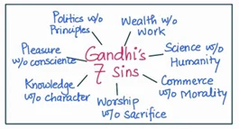 gandhi's 7 sins