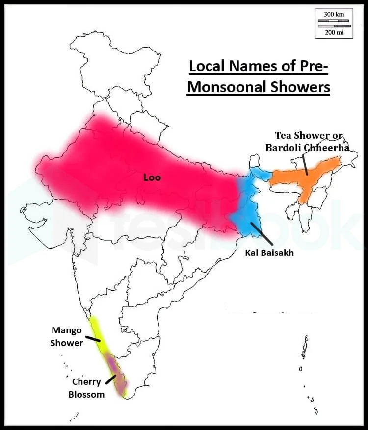 local name for pre-monsoonal showers