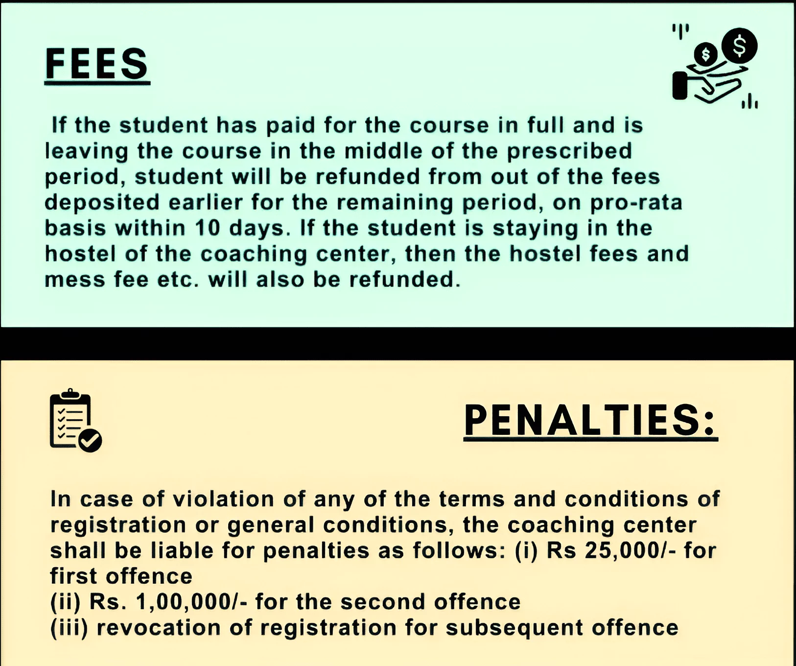 Guidelines for Coaching Centres