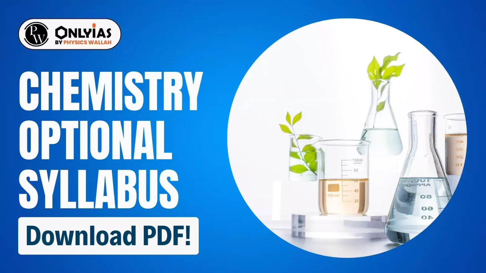 Chemistry Optional Syllabus, Download PDF!