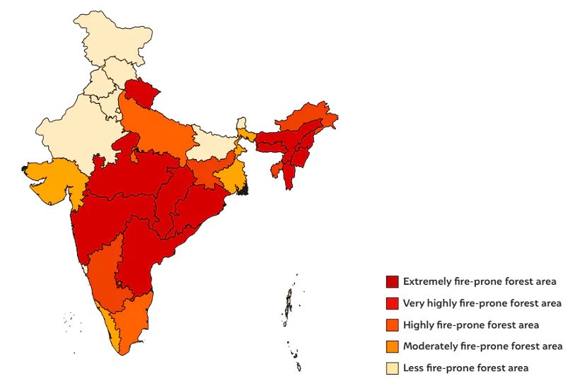 forest fires in India