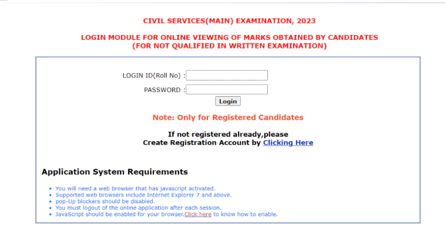 UPSC Exam 2024