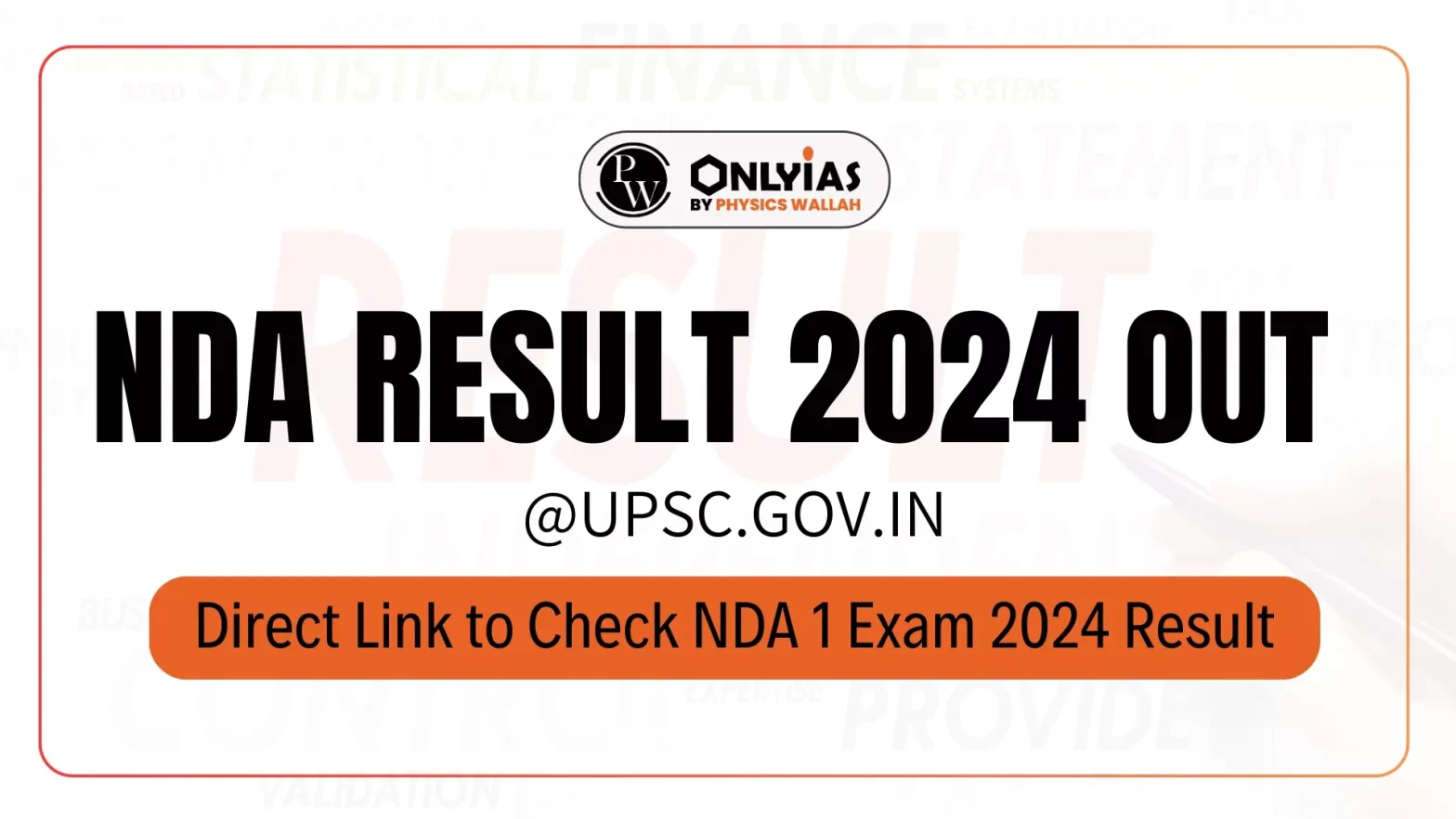 NDA Result 2024 out @upsc.gov.in, Direct Link to Check NDA 1 Exam 2024 Result