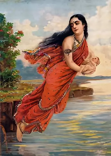 Nair Lady Adorning Her Hair