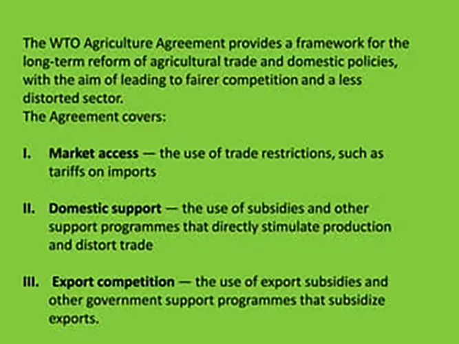 Sugar subsidies in WTO