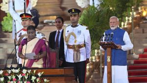 Prime Minister during Oath Ceremony