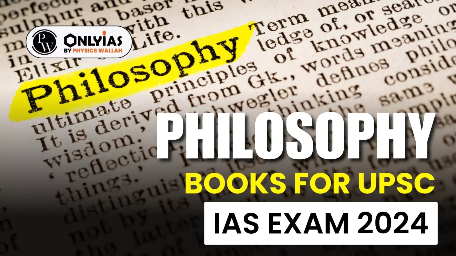 Philosophy Books for UPSC IAS Exam 2024