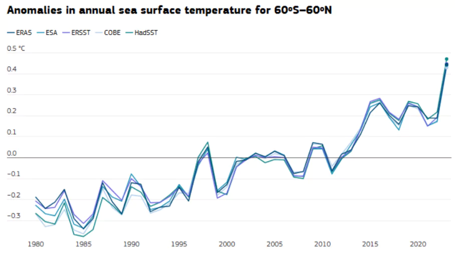 Anomalous Temperature Pattern