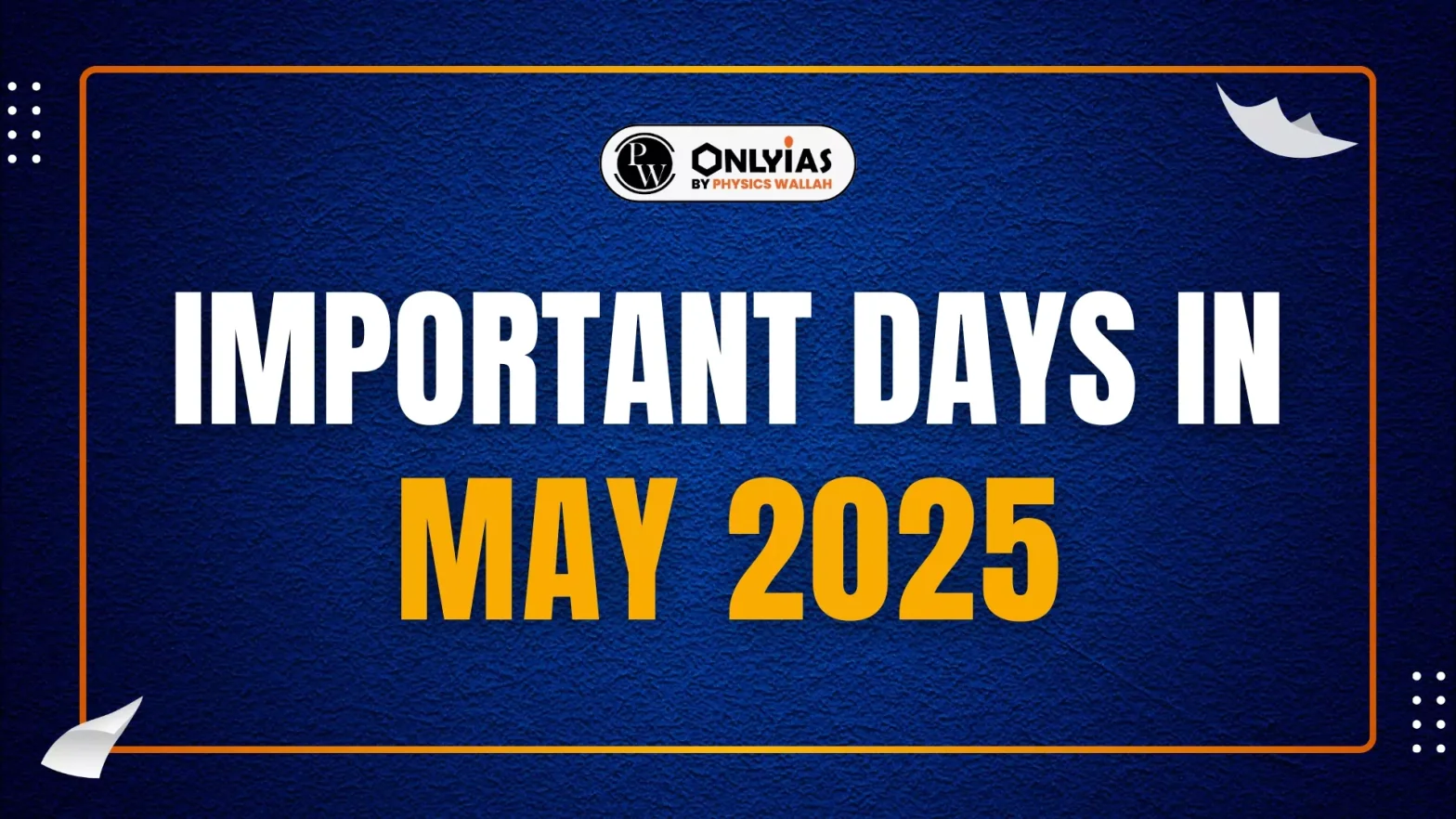 Important Days in May 2025, National and International Days in May