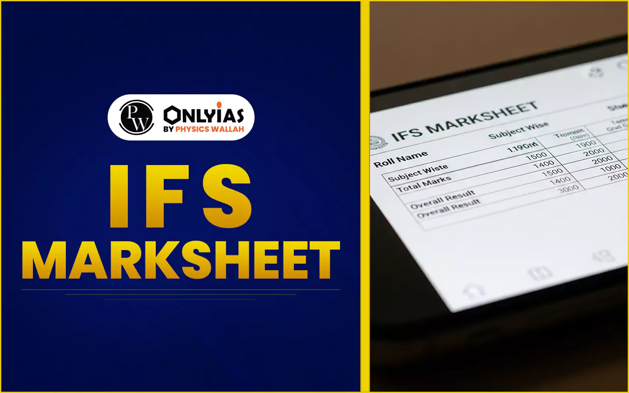 UPSC IFS Marksheet 2024, Marksheet Download Link, Kanika Anabh AIR 1 Marksheet