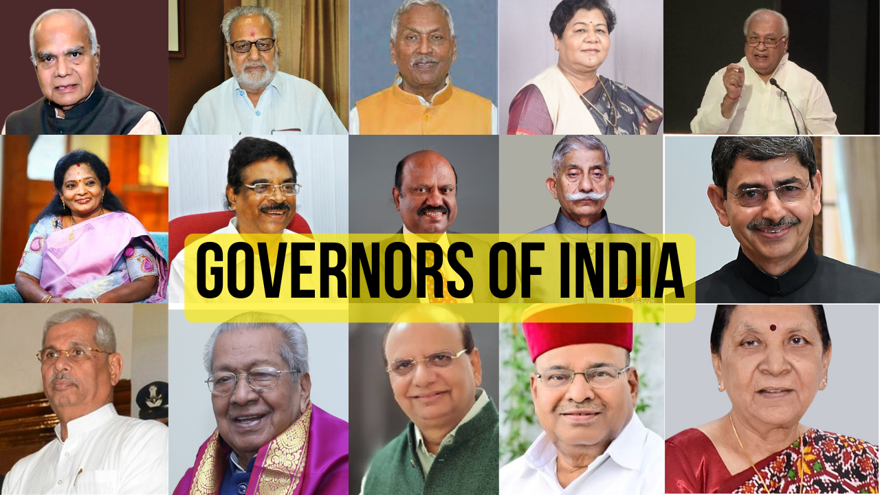 Governors of States of India 2023, Governors of Union Territories List, Updated Governors of India List 2023