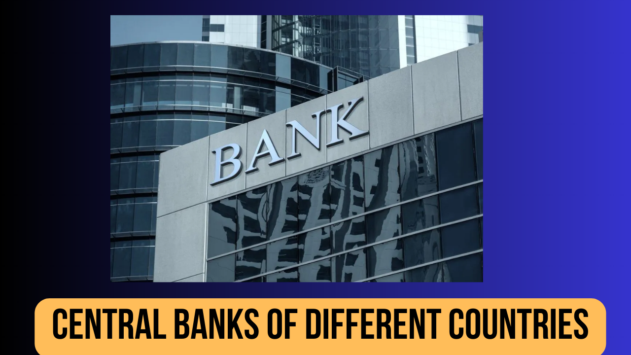Central Banks Of Different Countries 2023, List of central banks of different countries PDF