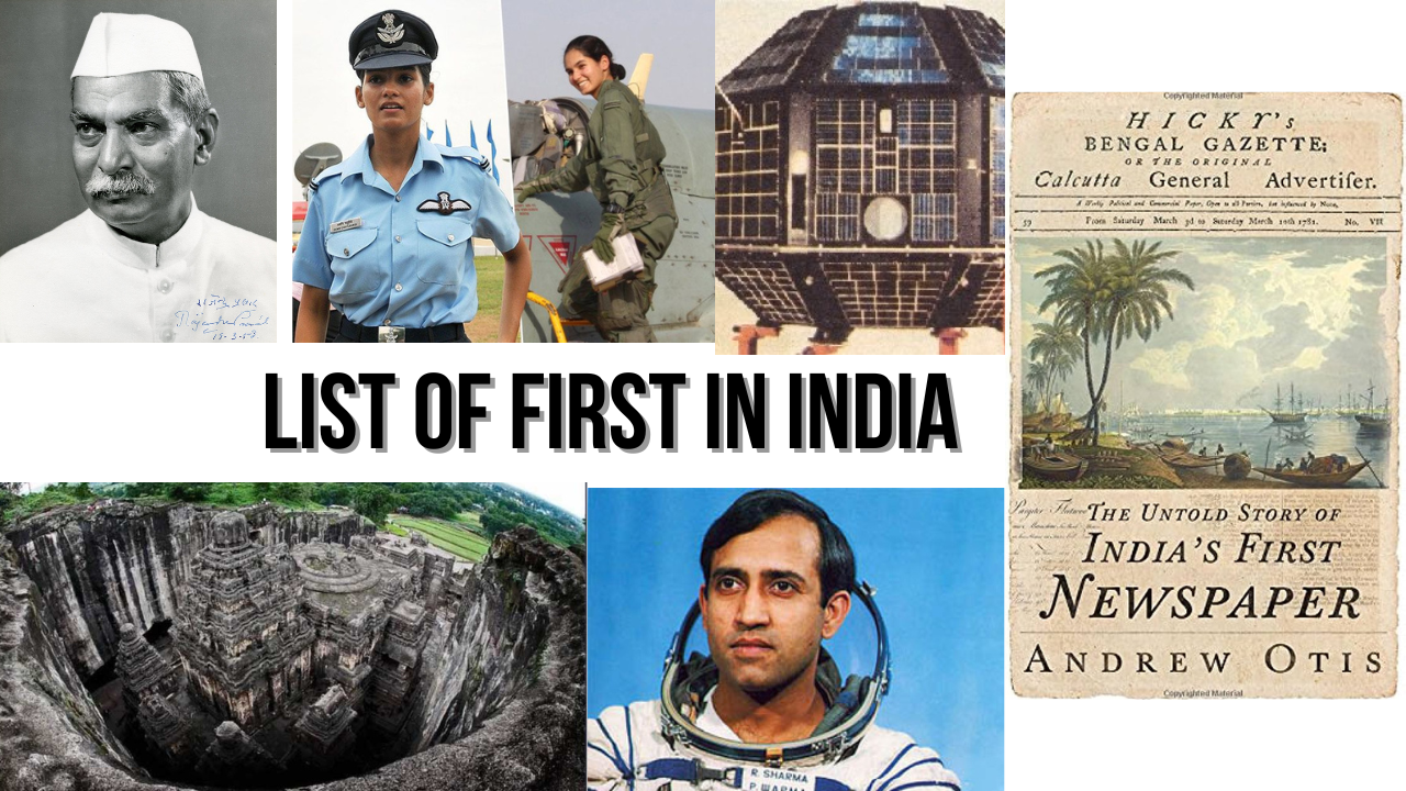 List of First in India in the fields of Science, Politics, Defence, Architecture, Sports, Awards