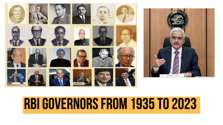 RBI Governors List From 1935-2023, Names, Responsibilities