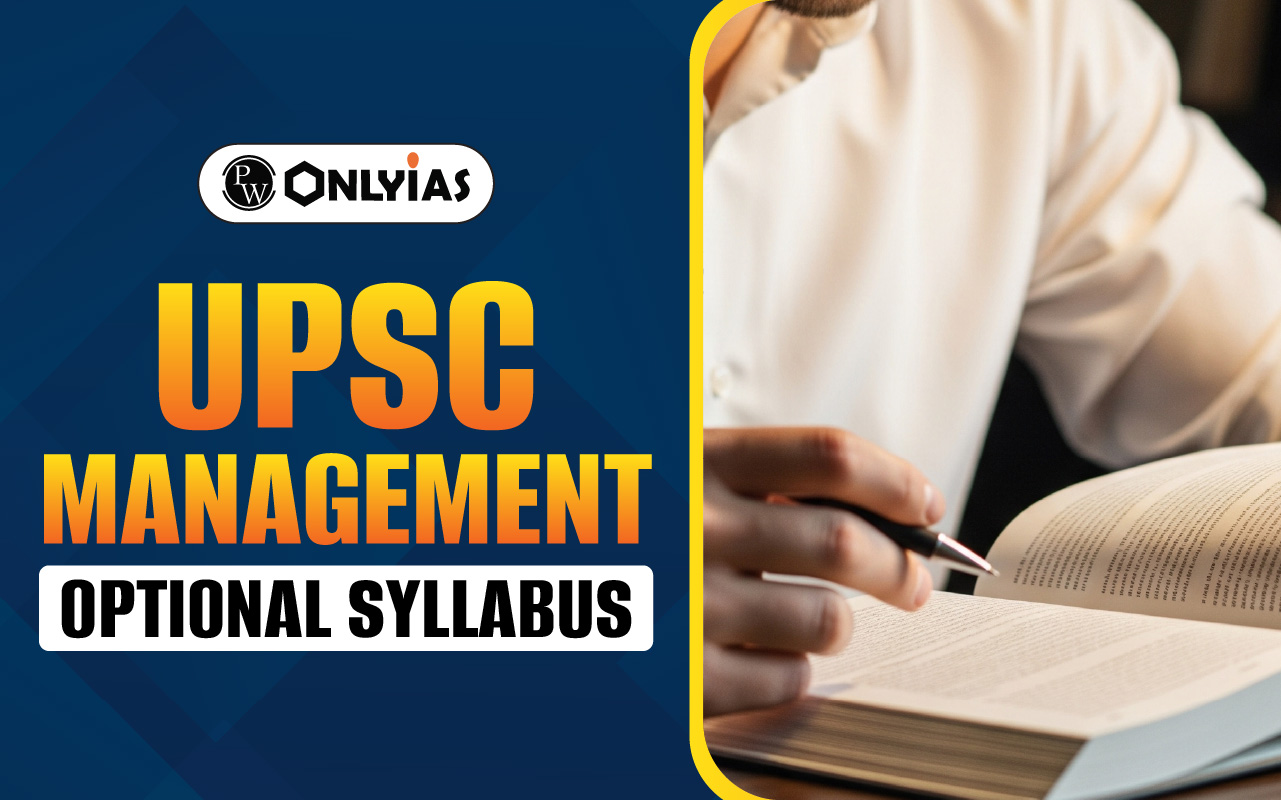 UPSC Management Optional Syllabus 2026 PDF Download For Paper 1 and 2