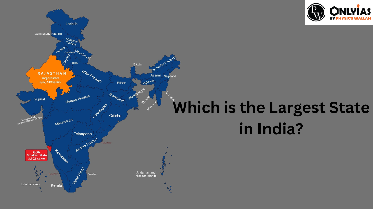 Largest State in India 2023 by Area and Population