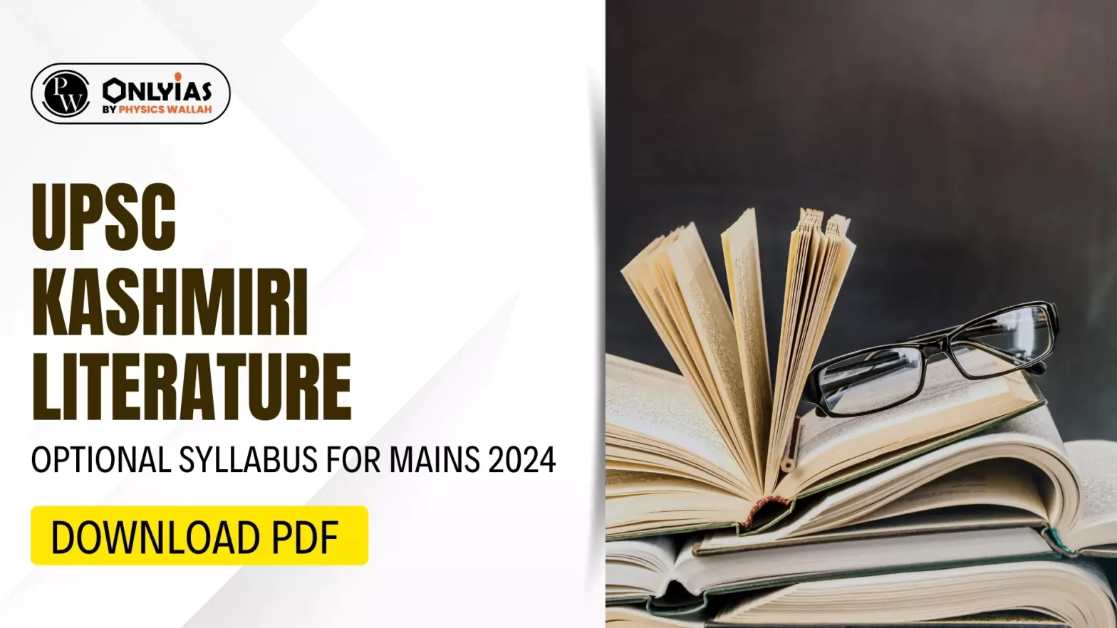 UPSC Kashmiri Literature Optional Syllabus for Mains 2024, Download PDF