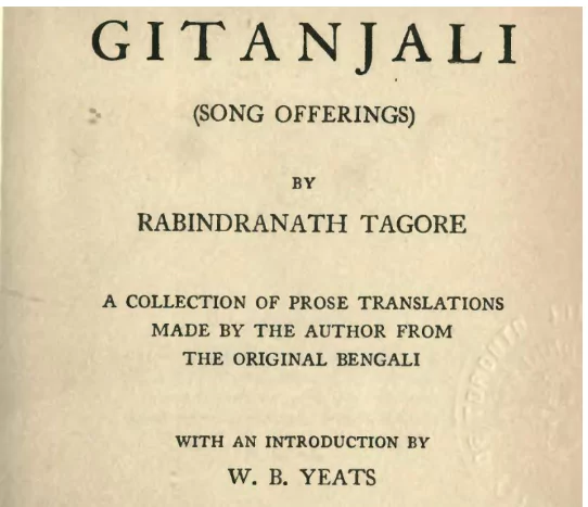 Rabindranath tagore biography