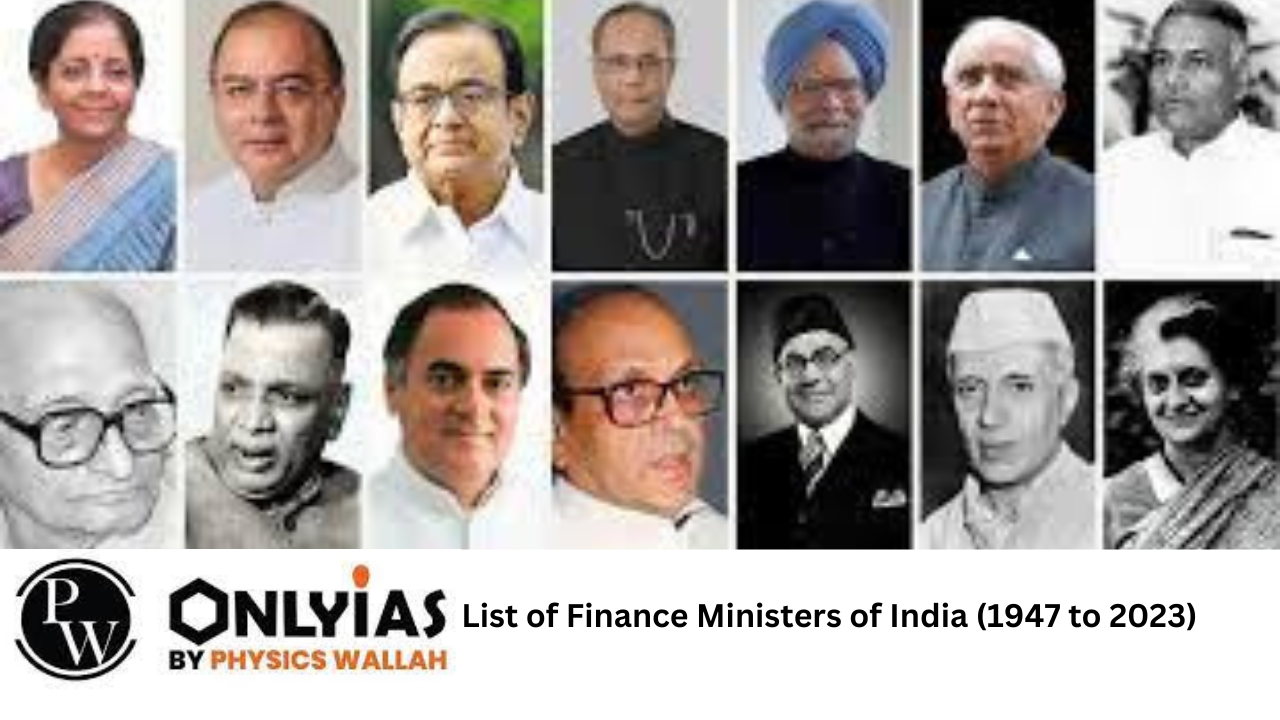 List of Finance Ministers of India (1947 to 2023)