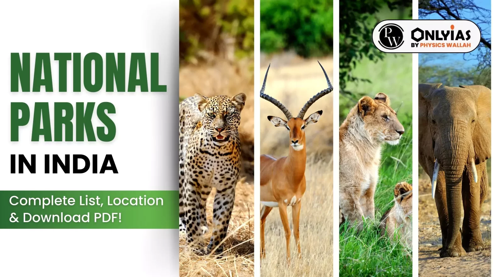 National Parks in India: Complete List, Location & Download PDF!
