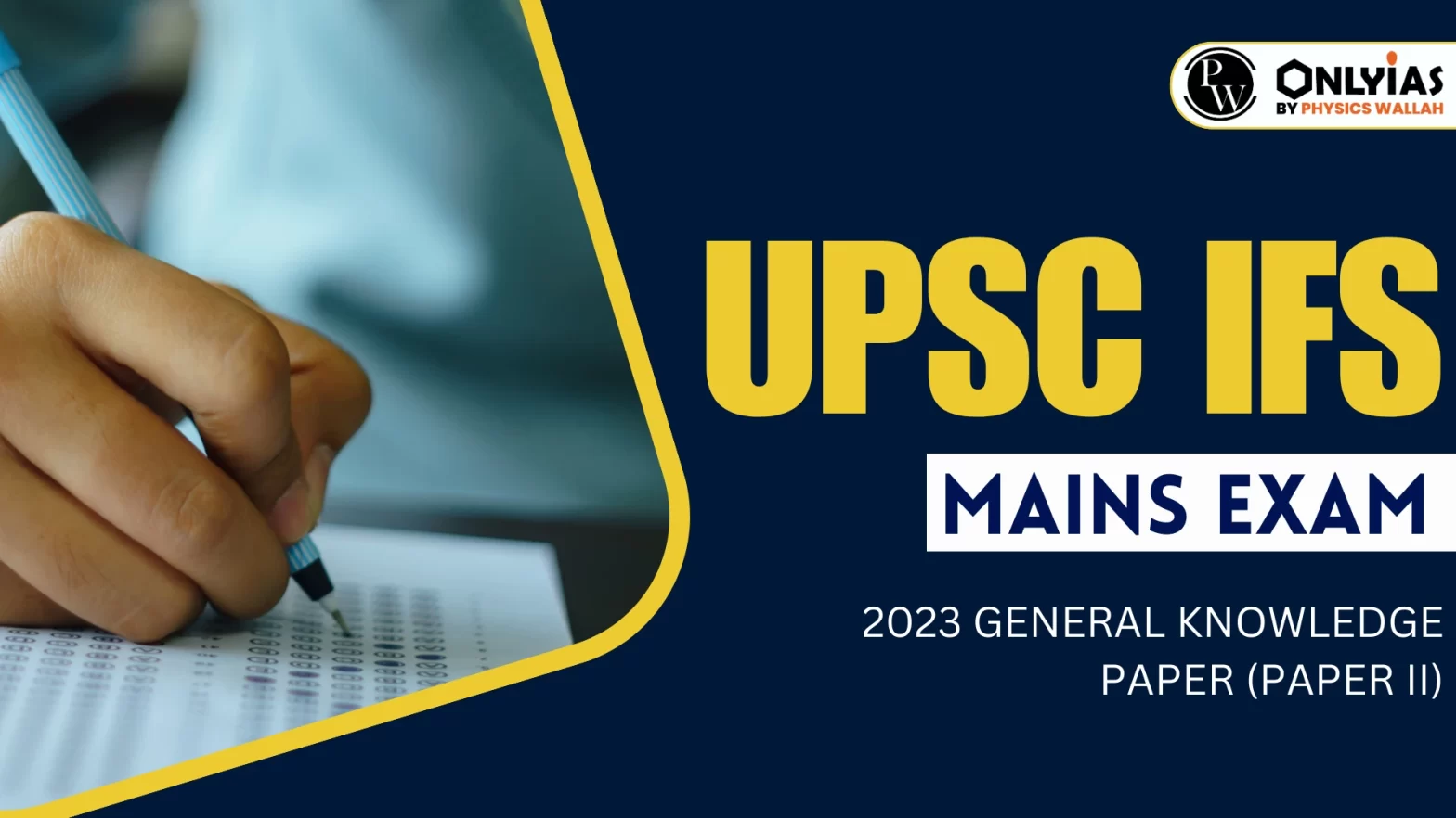 UPSC Indian Forest Service (IFS) Mains Exam – 2023 General Knowledge Paper (Paper II): Download PDF