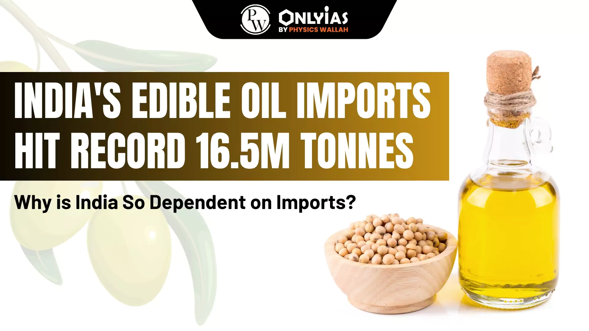 India's Edible Oil Imports Hit Record 16.5M Tonnes Why Is India So Dependent On Imports