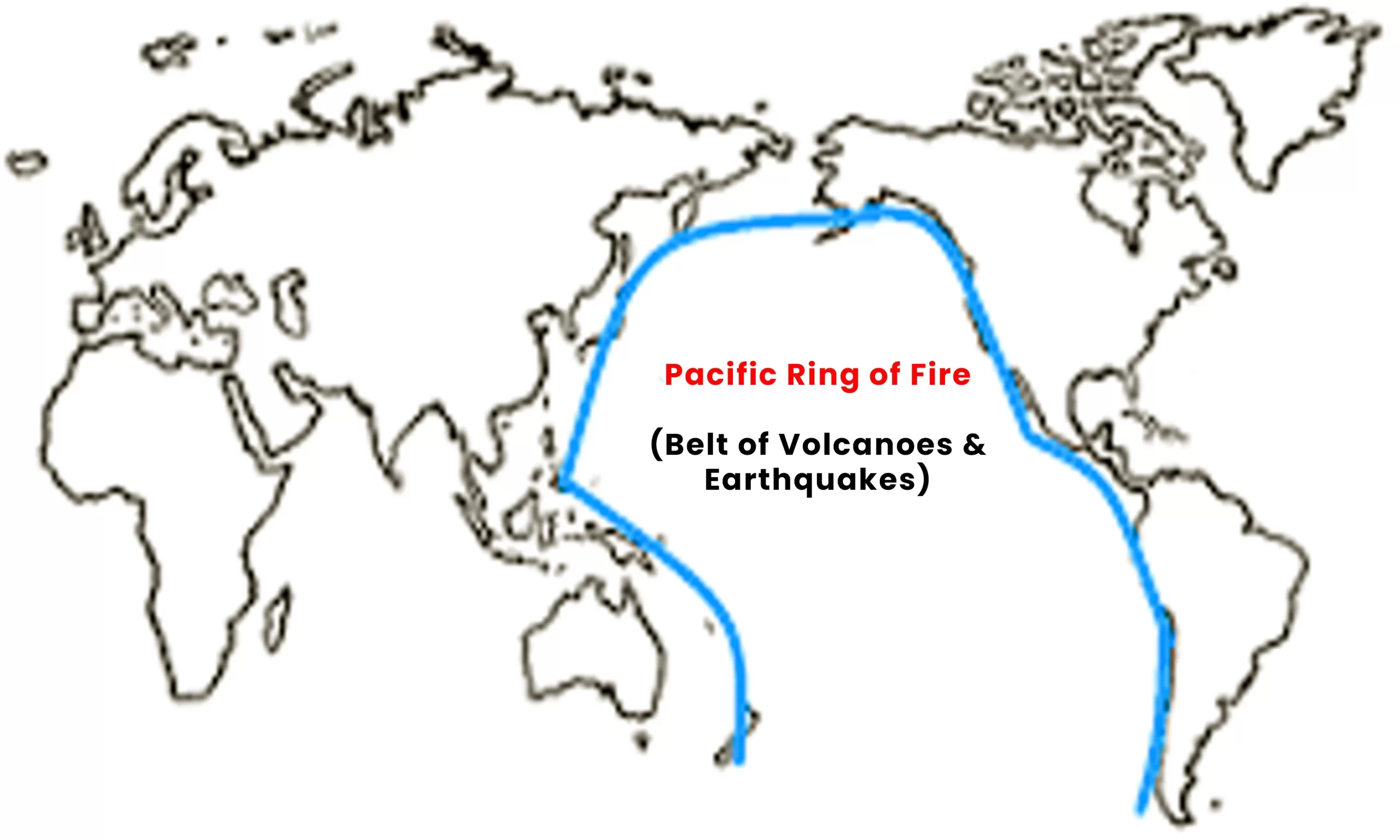 Ring of fire volcanoes Stock Vector Images - Alamy