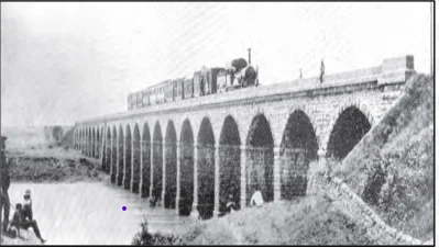First Railway Bridge linking Bombay with Thane, 1854