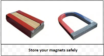 magnets safely 

