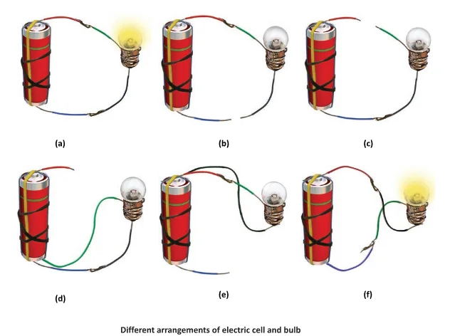 electric cell and bulb