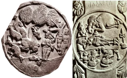 Jataka Panel and Queen Maya’s dream, Bharhut