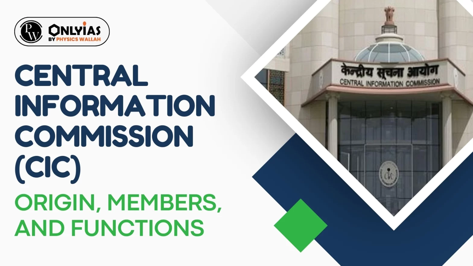 Central Information Commission (CIC): Origin, Members, and Functions