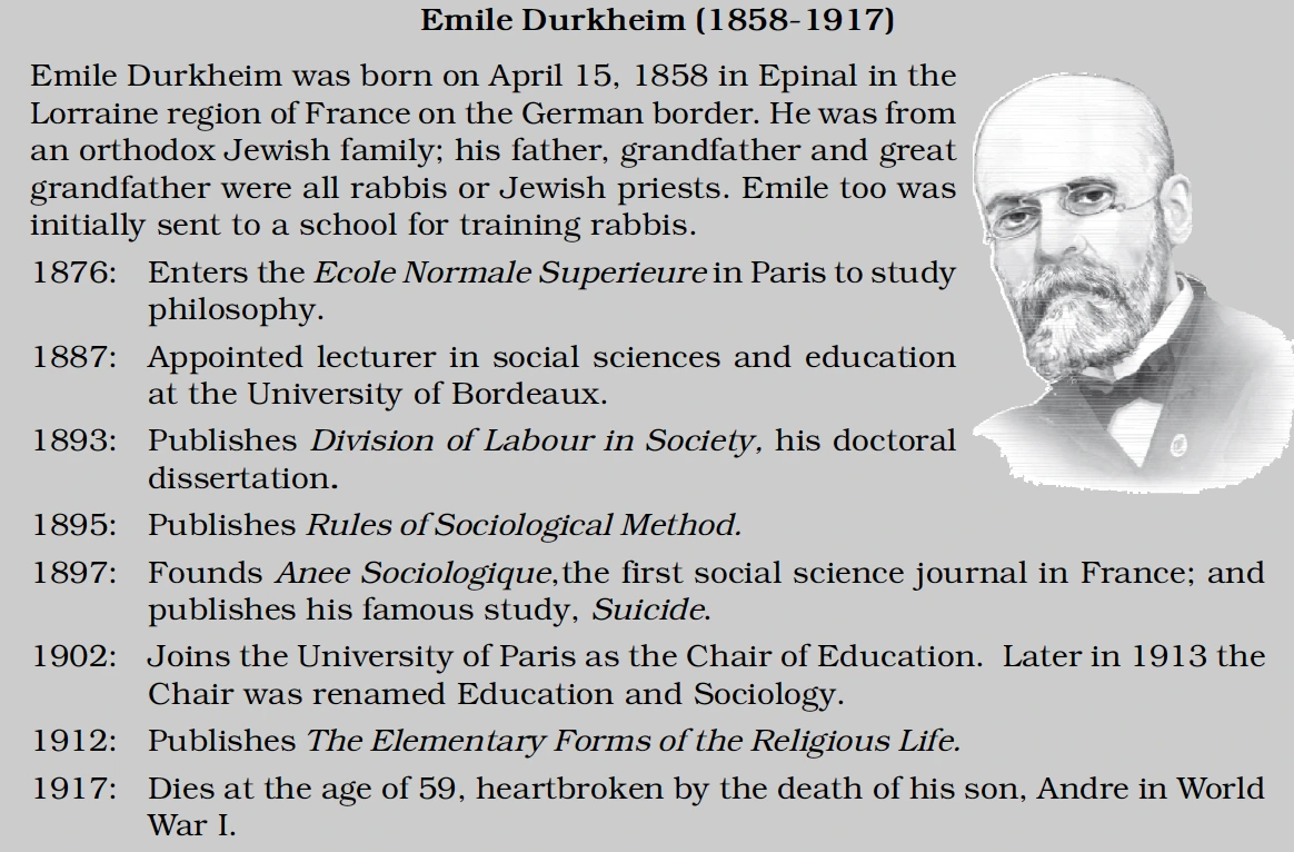 Emile Durkheim (1858-1917)