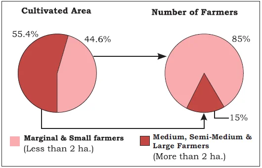 Distribution of Cultivated Area and Farmers