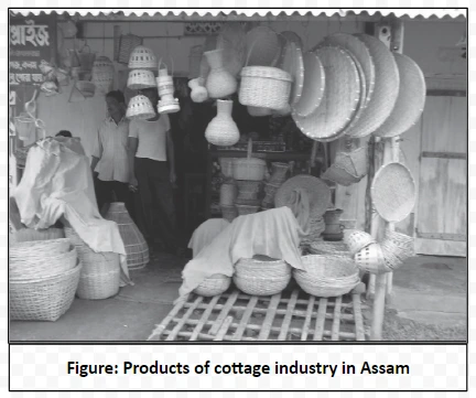 Products of cottage industry in Assam