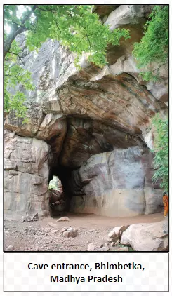 Cave entrance, Bhimbetka, Madhya Pradesh