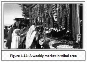 A weekly market in tribal area