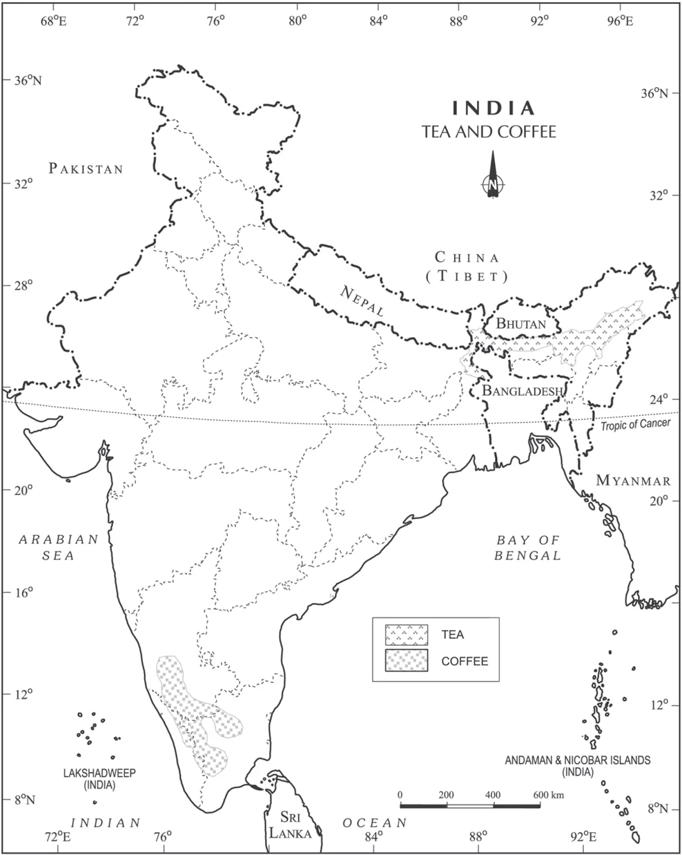  Distribution of Tea and Coffee