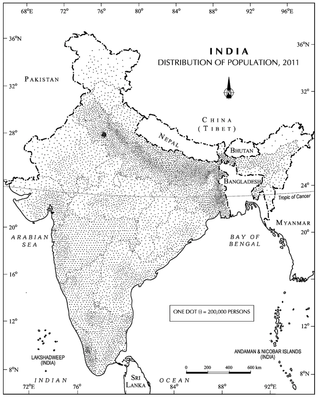 India-Distribution of Population