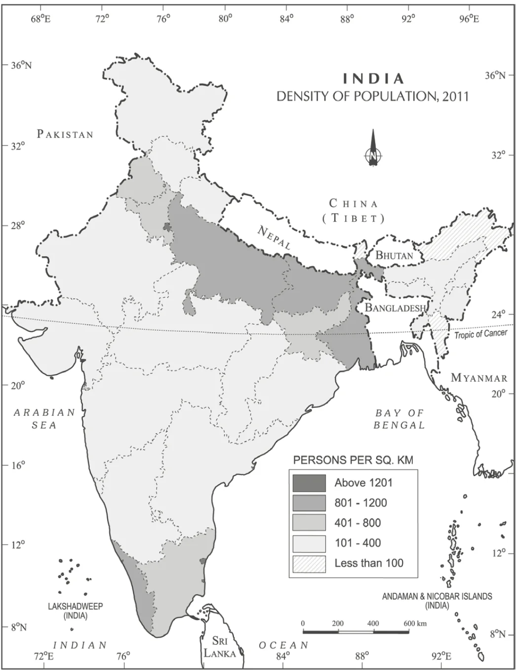 India- Density of Population