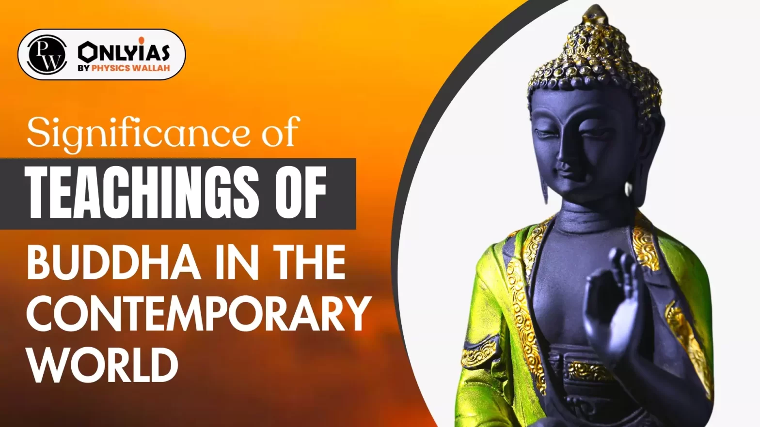 Significance of Teachings of Buddha in the Contemporary World