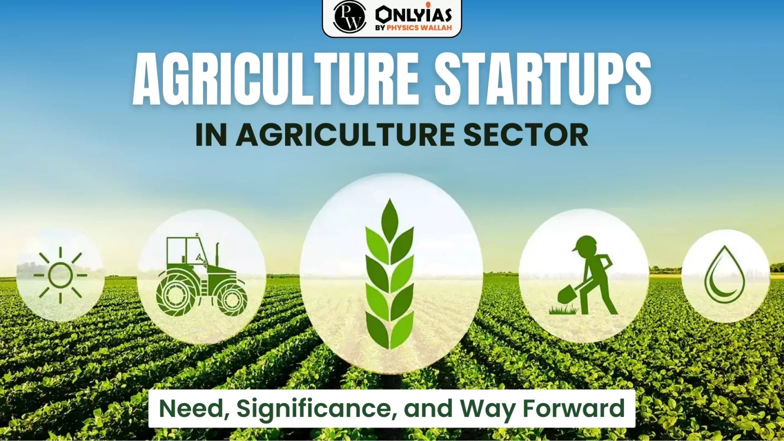 Agriculture Startups In Agriculture Sector: Need, Significance, and Way Forward