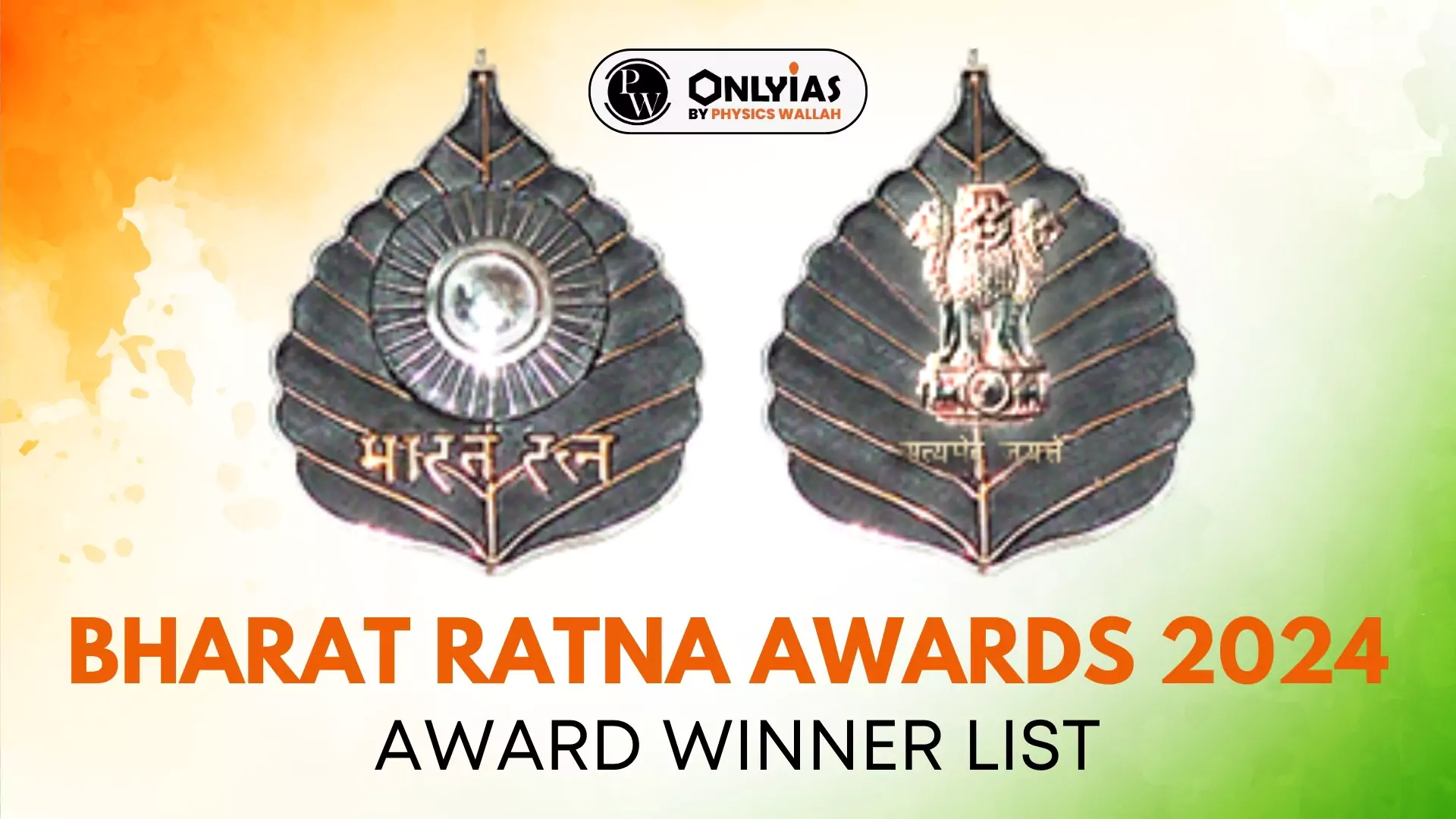 Bharat Ratna Awards 2024 Award Winner List PWOnlyIAS